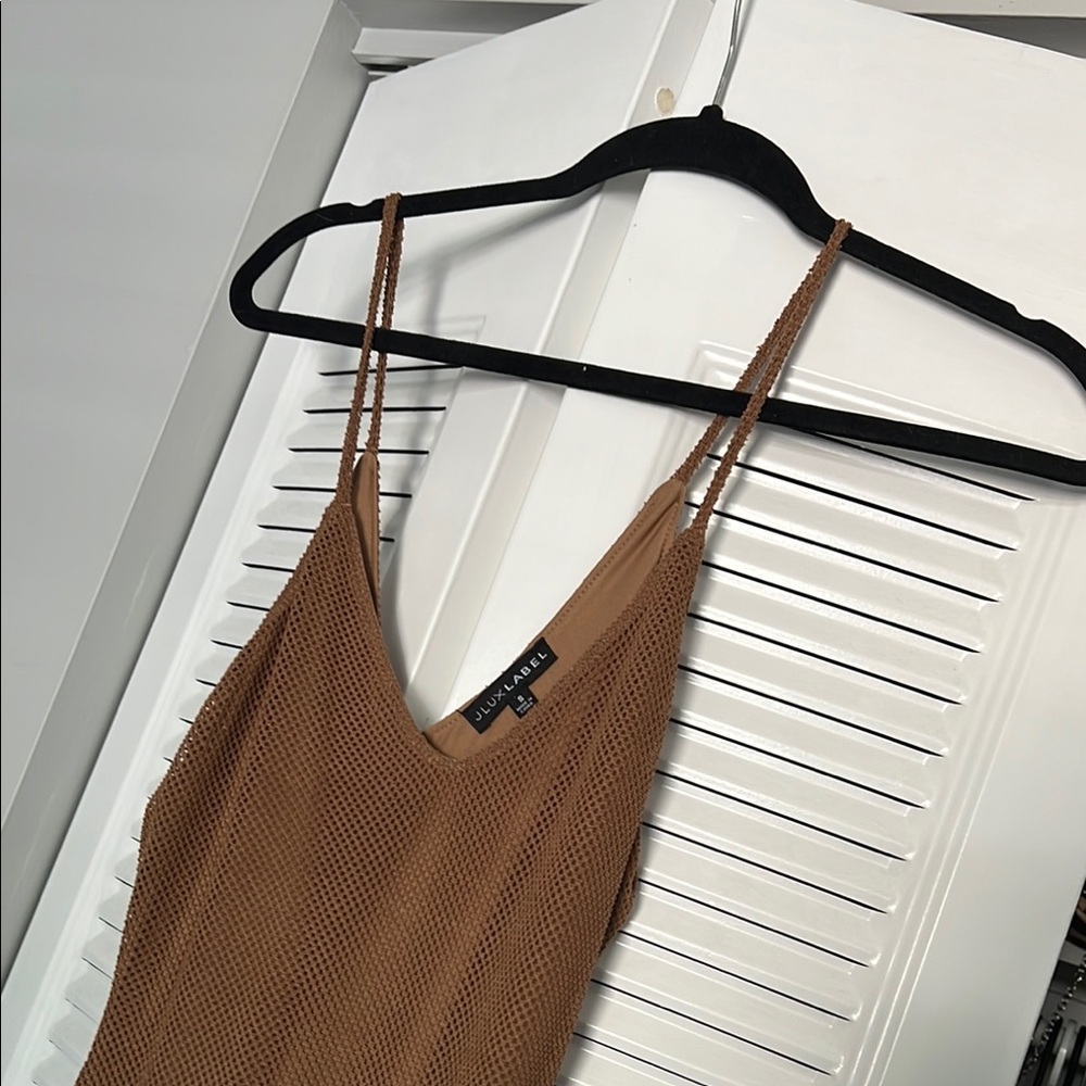 Jluxlabel Tan Sleeveless Dress
